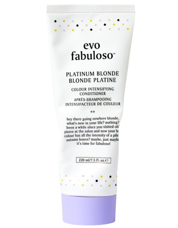 evo fabuloso colour intensifying conditioner- platinum blonde 7.5oz